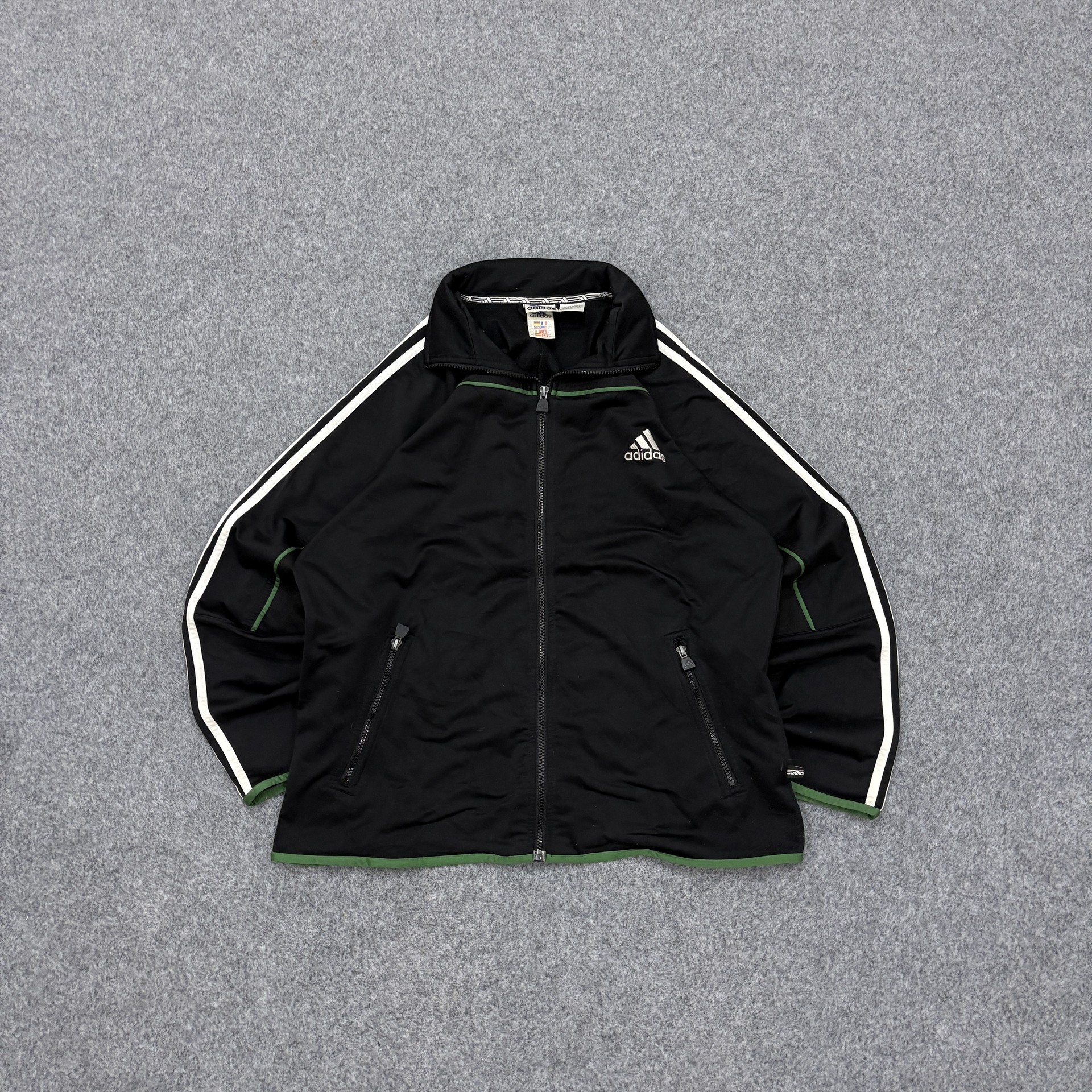 00s Adidas black track jacket | ZThrifts 00s Adidas black track jacket | ZThrifts