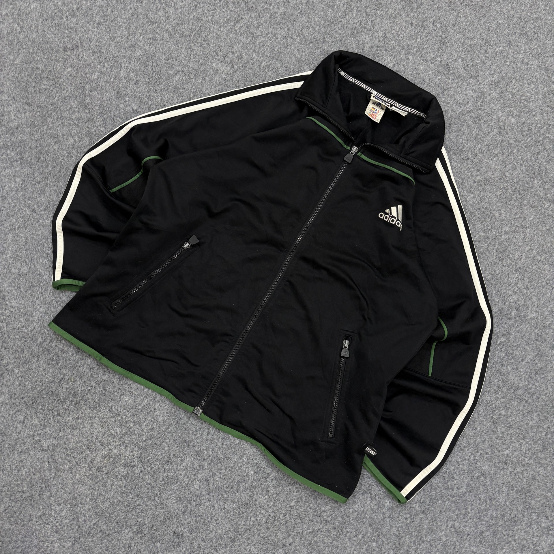 ジャケット・アウター adidas track jacket black 00s 90s ATP 00s Adidas black track jacket | ZThrifts