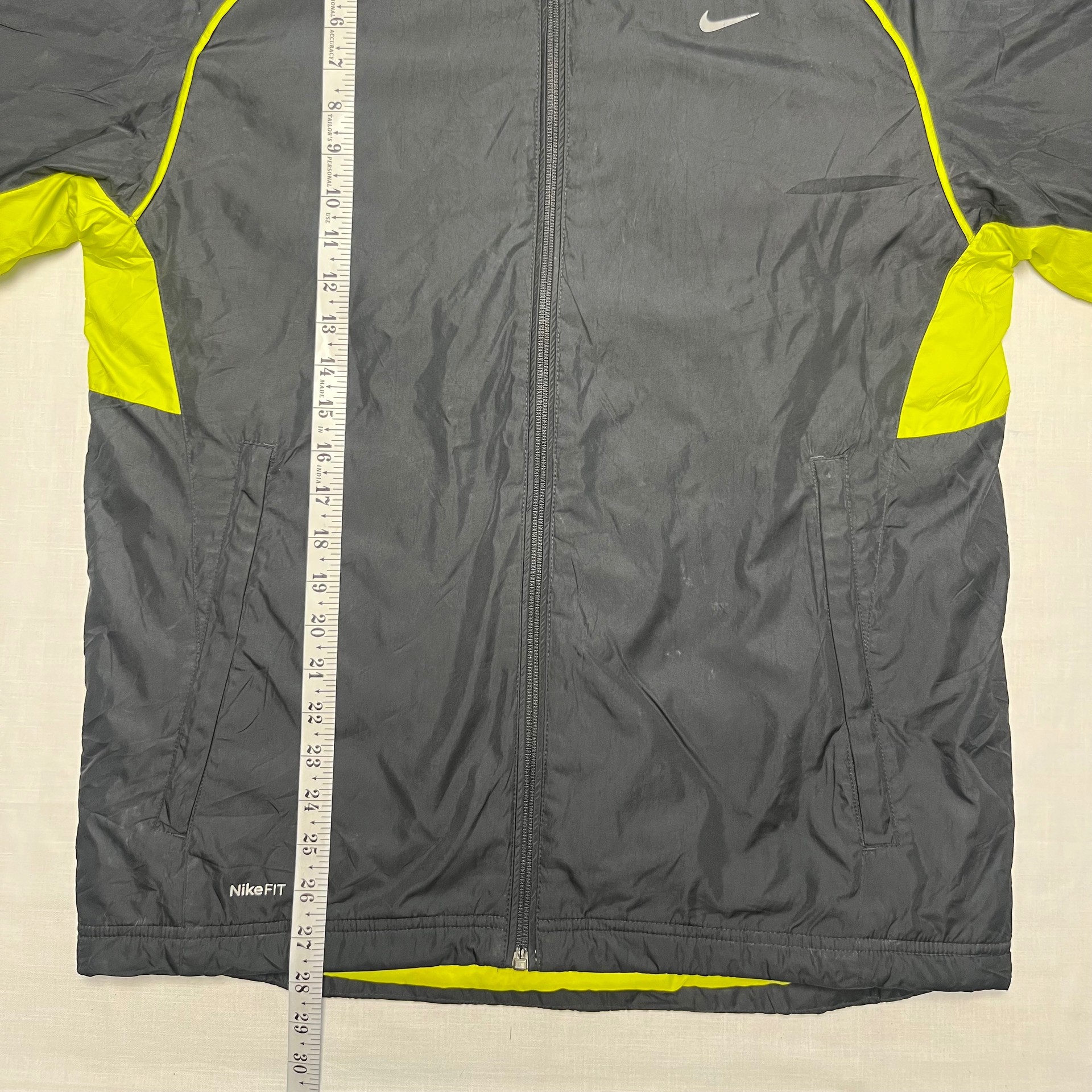 Nike FIT Neon Yellow Jacket | Y2K Sport | Only 1 | ZThrifts