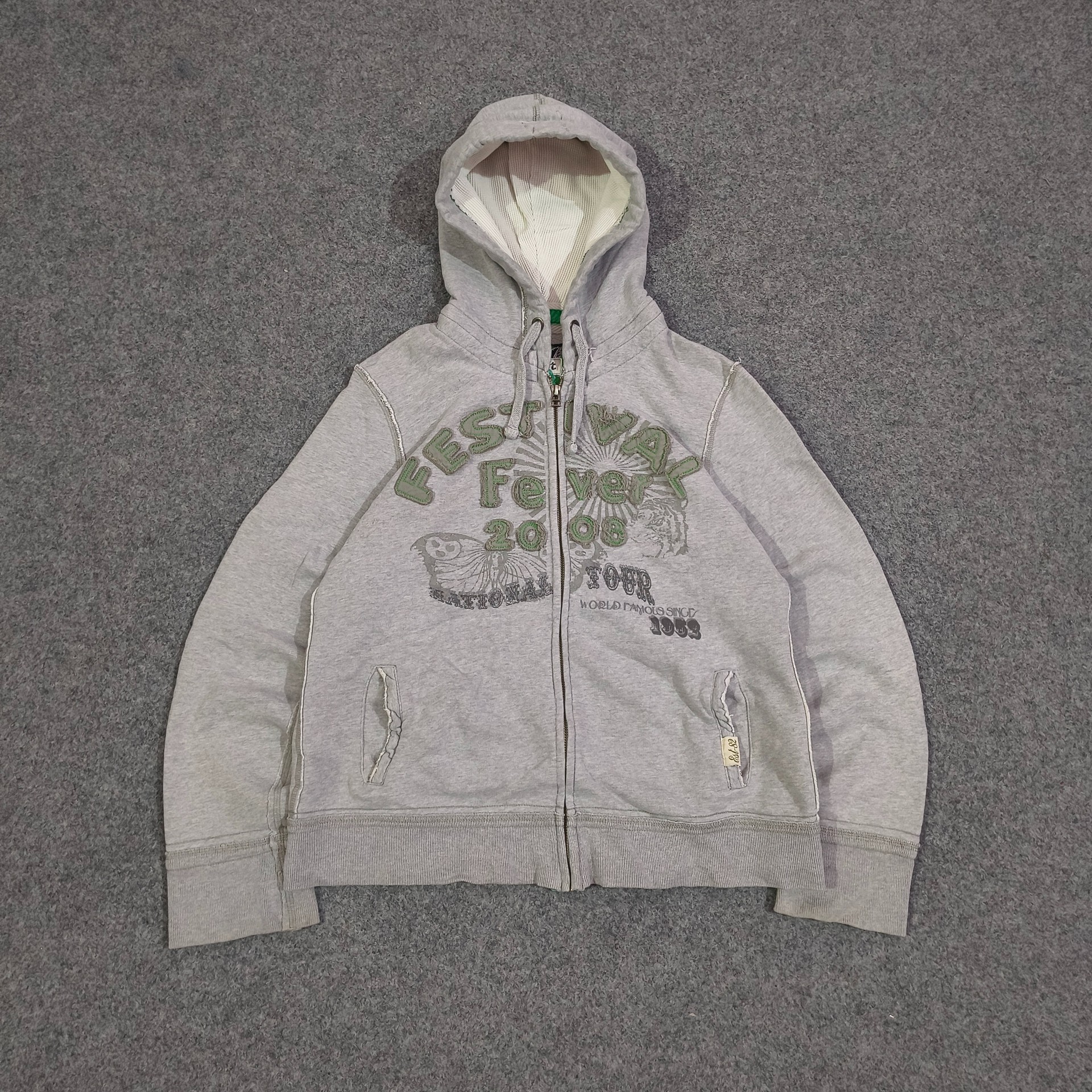 Vintage 90s Grey Zipper | ZThrifts
