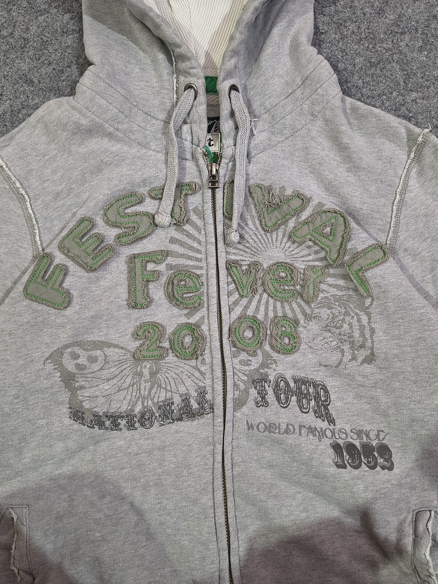 Vintage 90s Grey Zipper | ZThrifts