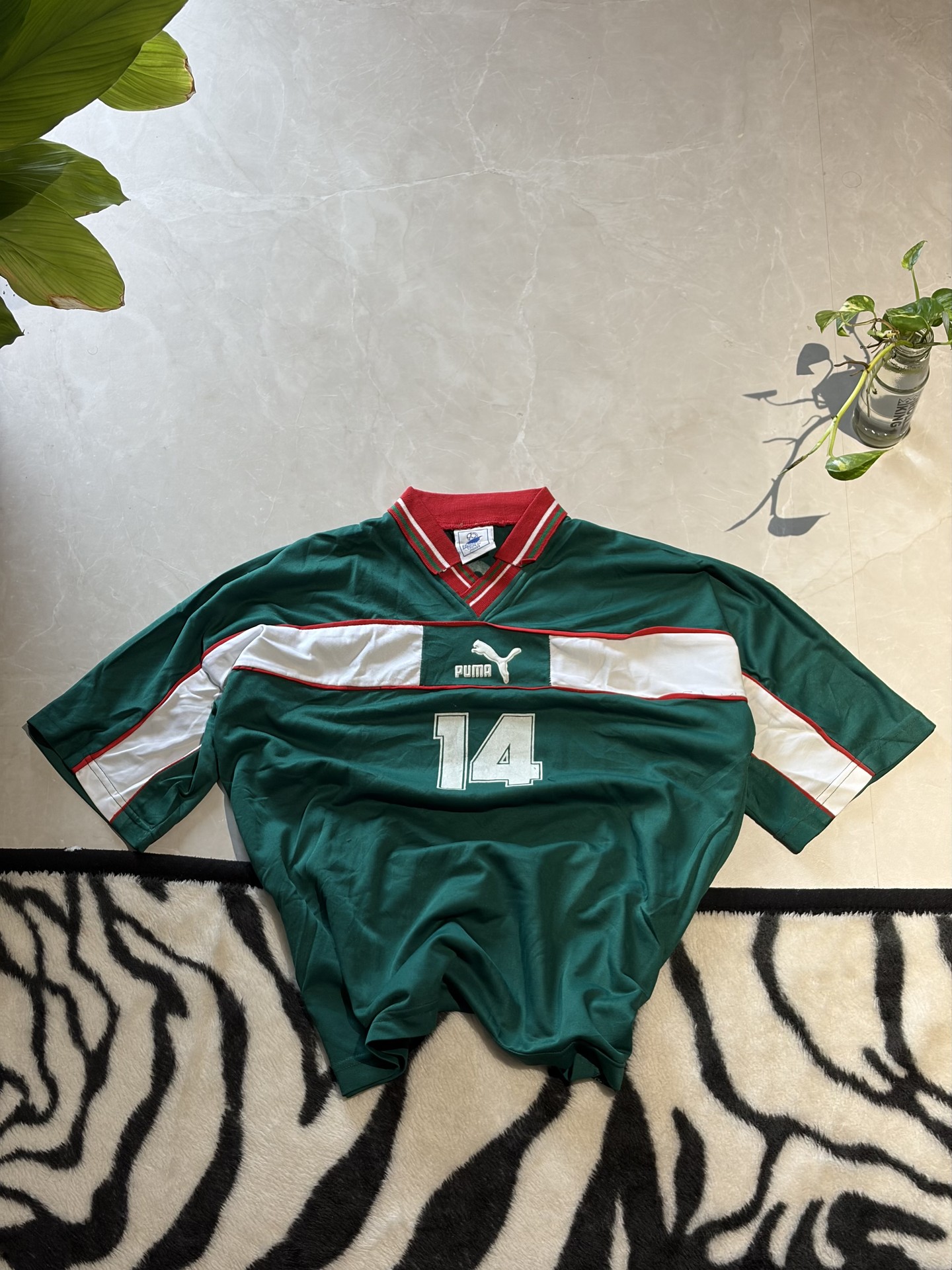 Puma Morocco 1998 World Cup Home Jersey | ZThrifts