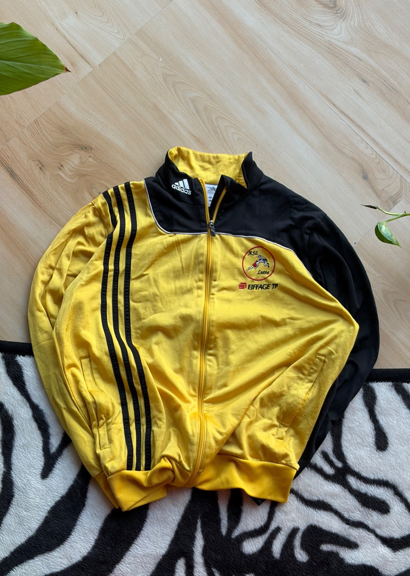 Adidas Yellow & Black Track Jacket | ZThrifts