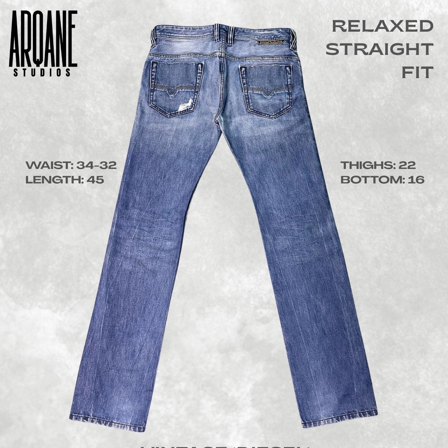 Diesel Vintage Y2K Raw Denim Jeans | ZThrifts