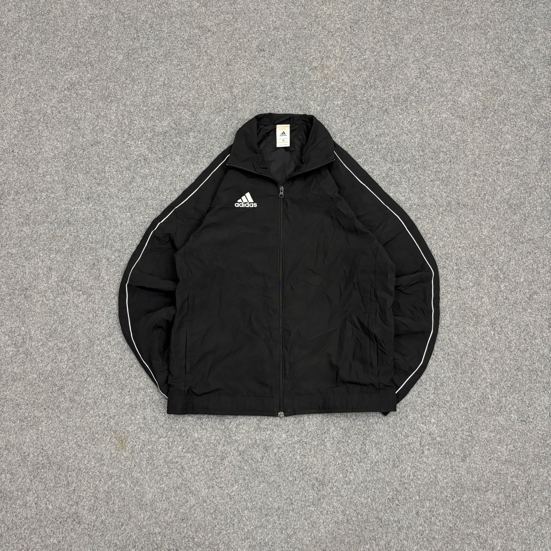 Adidas black classic jacket | ZThrifts